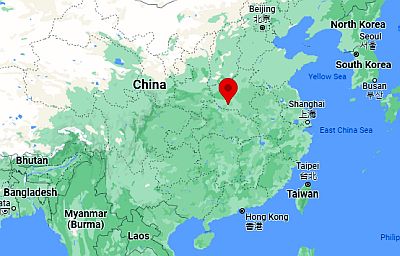 Nanyang, position dans la carte