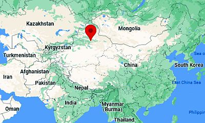 Urumqi, position dans la carte