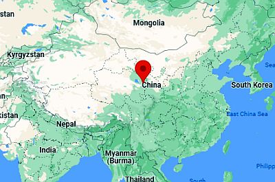 Xining, position dans la carte