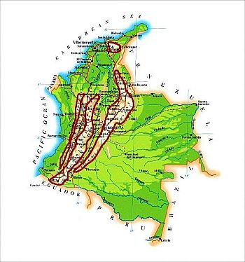 Colombie, climat des Cordillères des Andes