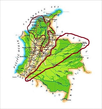 Colombie - zone climatique de savane