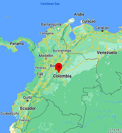 Villavicencio, position dans la carte