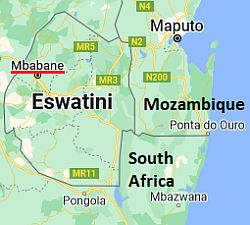 Mbabane, où se trouve