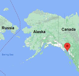 Juneau, position dans la carte