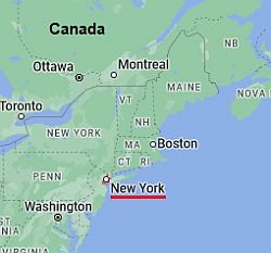 New York, où se trouve