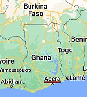 Accra, où se trouve