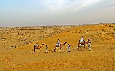 Balade à dos de chameau près de Bikaner