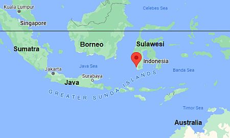 Makassar, position dans la carte