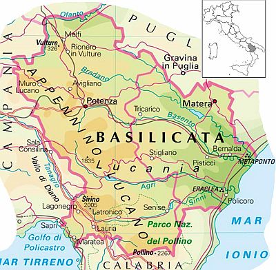 Basilicate, carte