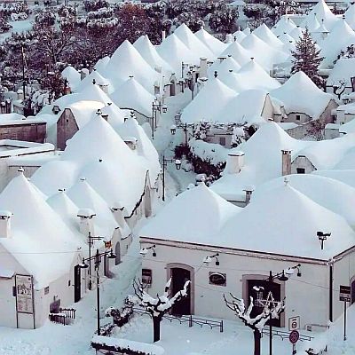 Neige à Alberobello