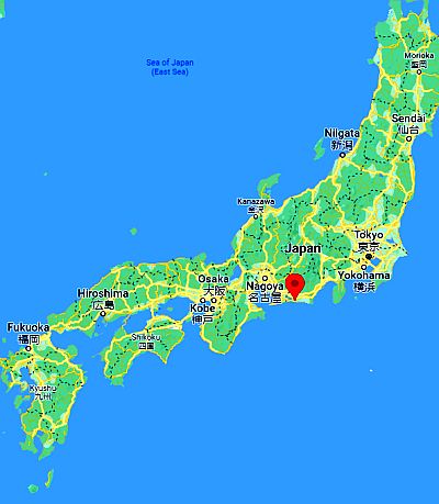 Hamamatsu, position dans la carte