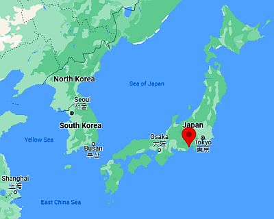 Shizuoka, position dans la carte