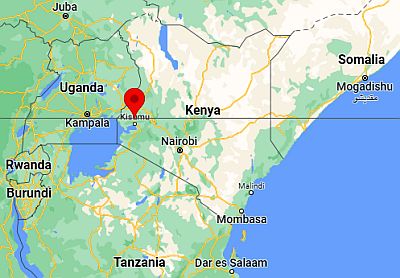 Kakamega, position dans la carte