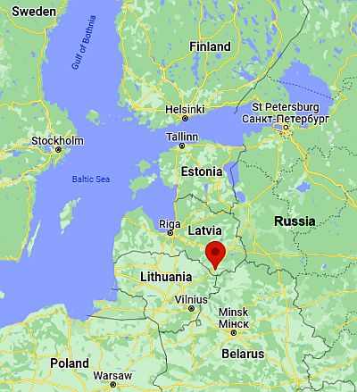 Daugavpils, position dans la carte