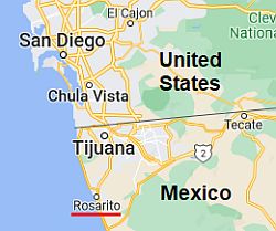 Rosarito, où se trouve