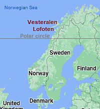 Îles Lofoten et Vesteralen, où elles se trouvent