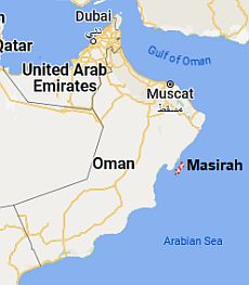 Masirah, où se trouve