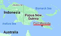 Port Moresby, où se trouve