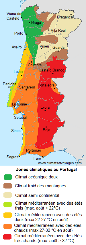 Climat Portugal M t o Dominante Saisons Villes Principales Climats Climat Portugal M t o Dominante Saisons Villes Principales Climats