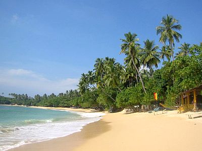 Plage à Unawatuna