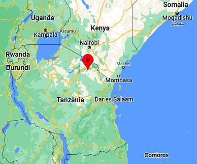 Arusha, position dans la carte