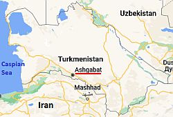 Achgabat, où se trouve