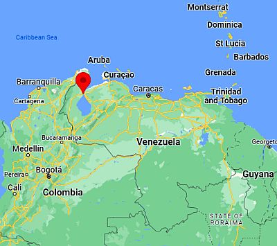 Maracaibo, position dans la carte