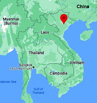 Hanoi, position dans la carte