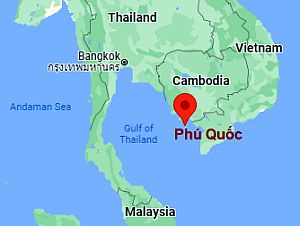 Phu Quoc, position dans la carte