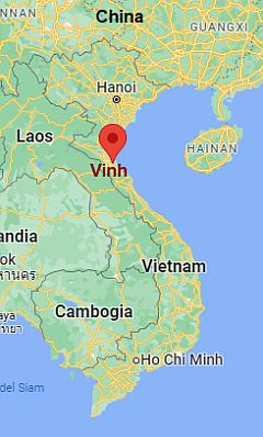 Vinh, position dans la carte